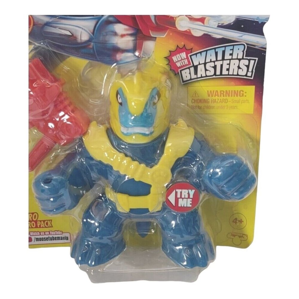 Heroes of Goo Jit Zu Galaxy Blast Tyro w/ Water Blaster Hero Pack Toy Collect